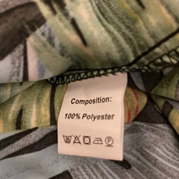 LAST CHANCE! EUC SHEIN Strapless Tropical High Low Dress Size Large - Picture 4 of 5